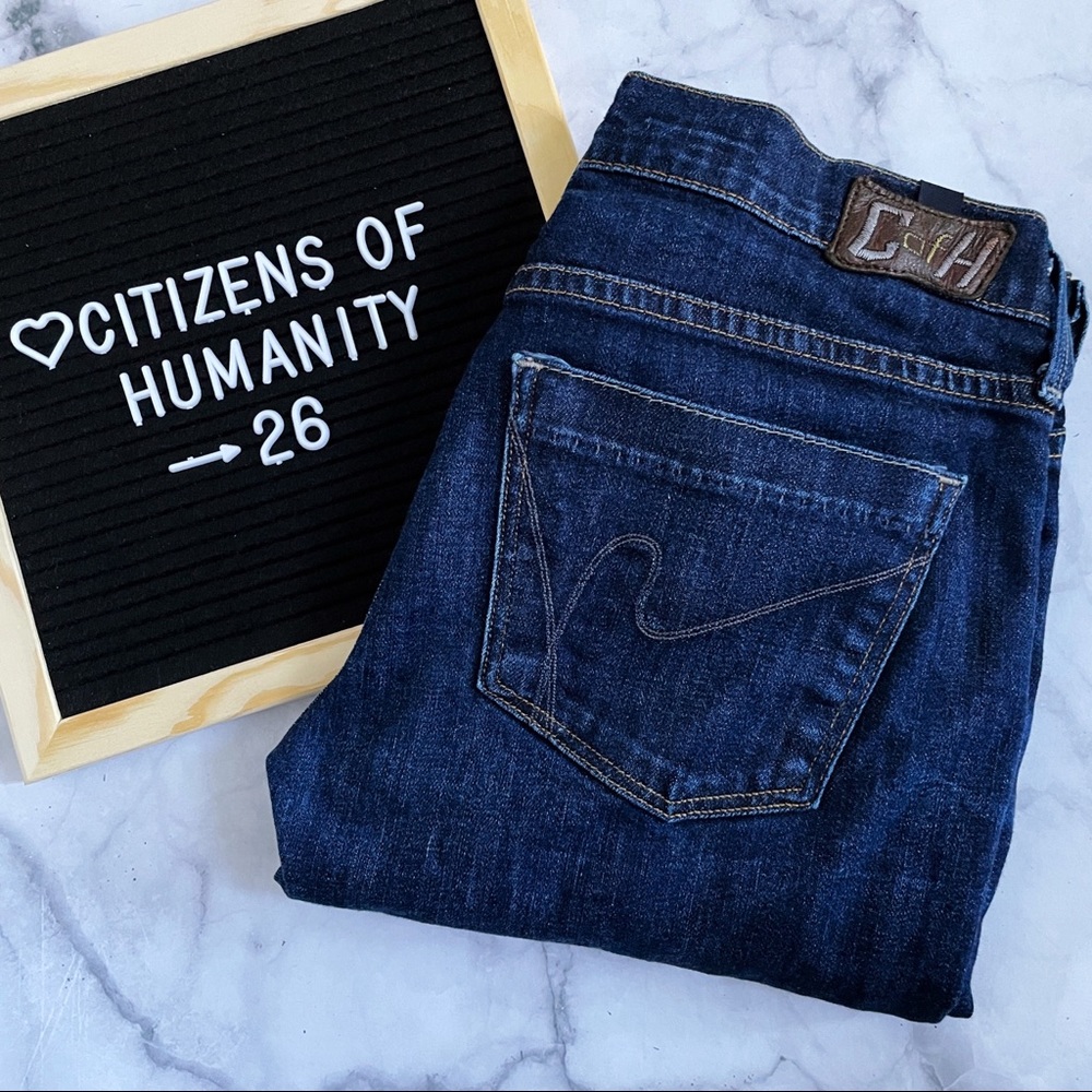 Citizens of Humanity Dark Wash Avedon Low Rise Skinny Jeans 26 Y2K